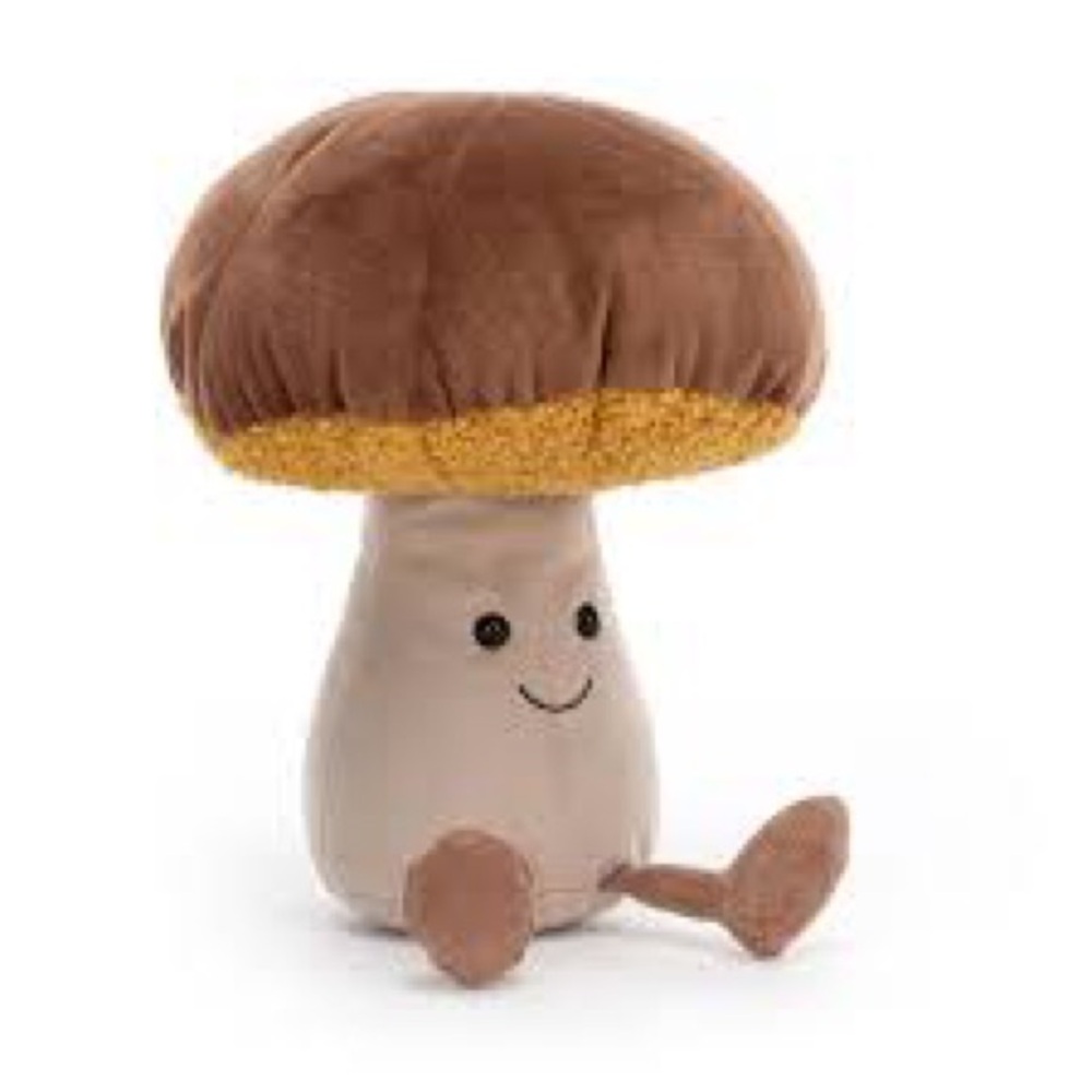 Jellycat Brown and Tan Mushroom Stuffed Toy